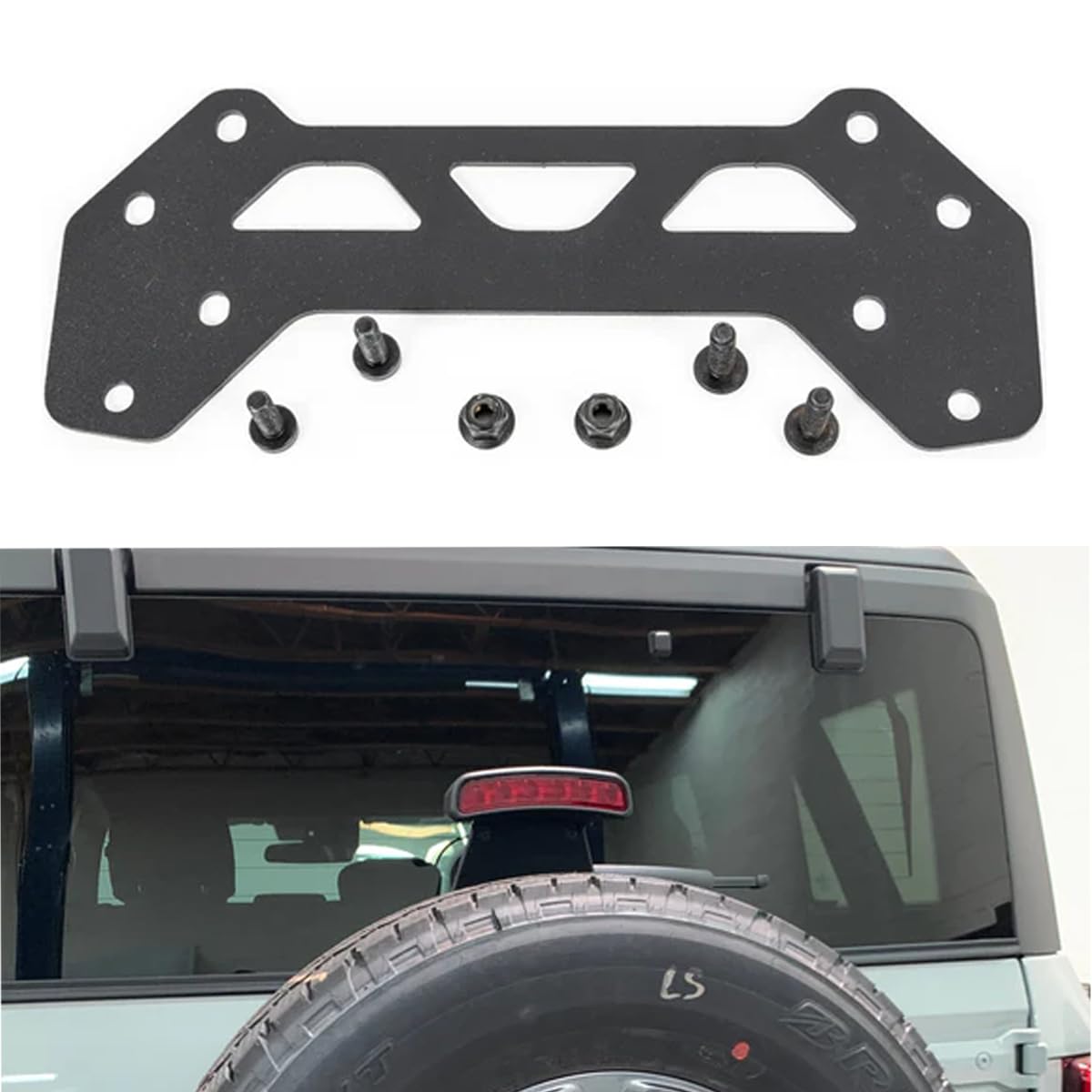 3rd Brake Light Extension Bracket GRIMM OFFROAD for Ford Bronco 2021+ (Does not fit Sasquatch Models)
