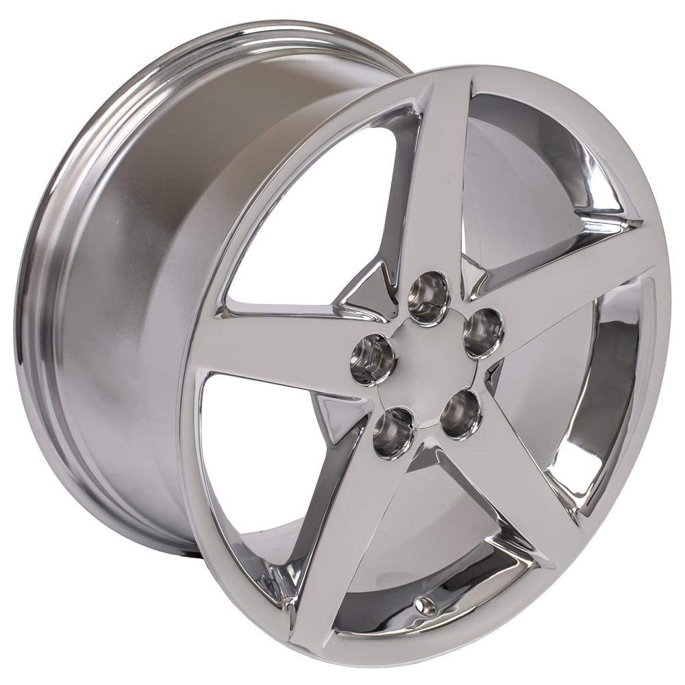 19 Inch OE Wheels CV06B Rim Fits Corvette C6 Style 5x120.65 19x10 Chrome - Hollander 5210 (1)