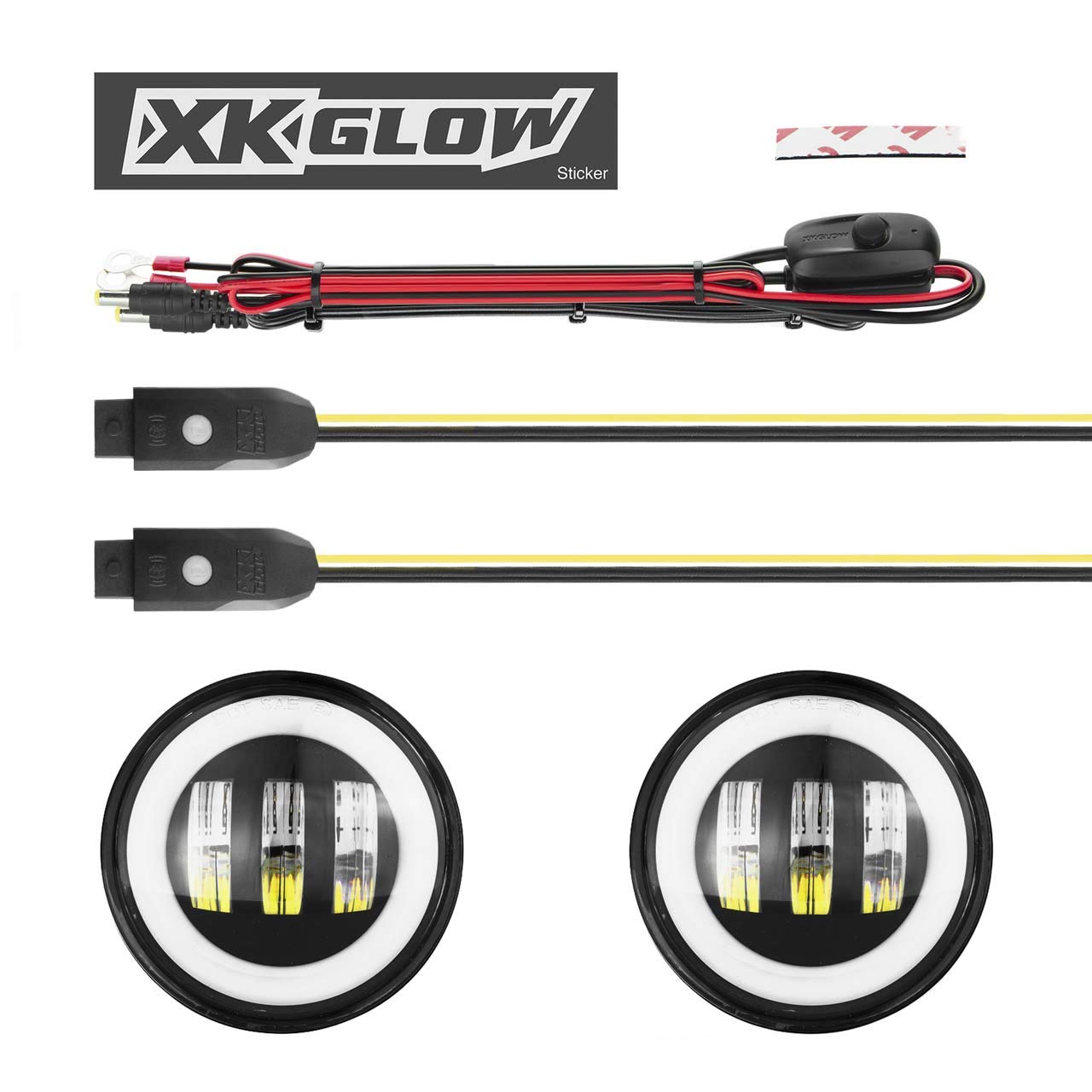 Fog Light XKGLOW 042010-B-JL - Kit