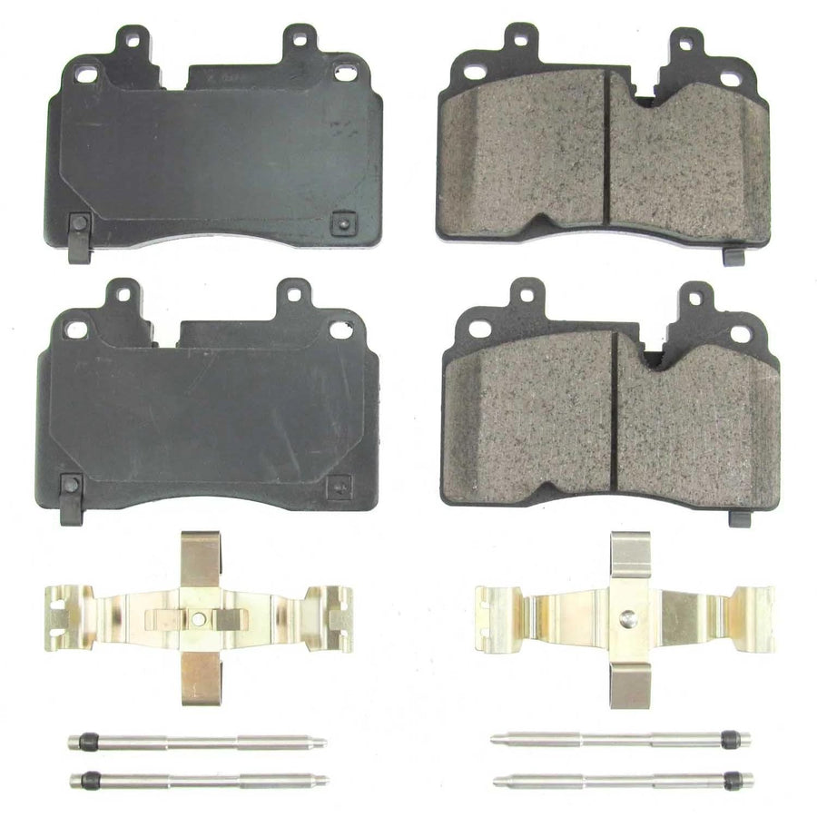 Power Stop Brake Kit Front For Chevrolet Corvette 2020-25 - Ceramic Brake Pads With Installation Hardware, 17-8007