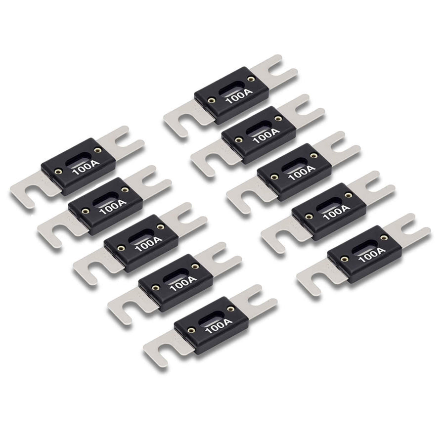 Install Bay 250 Amp ANL Fuses - ANL250-10 (10 Pack), Black