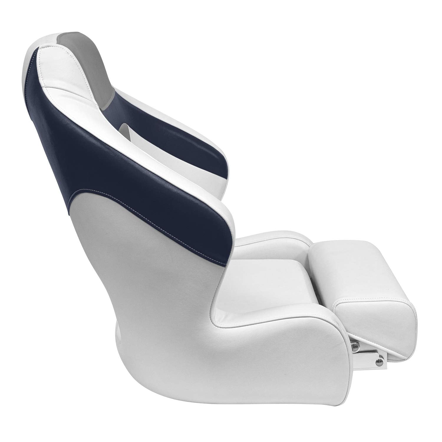 BAJA XL Wise 3338-1773 Bucket Seat with Flip Up Bolster, Brite White/Marble Grey/Midnight Navy