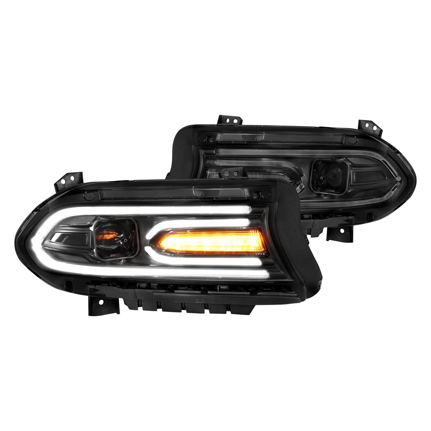 Projector Headlamps ANZO USA 121559 Fits Dodge Charger