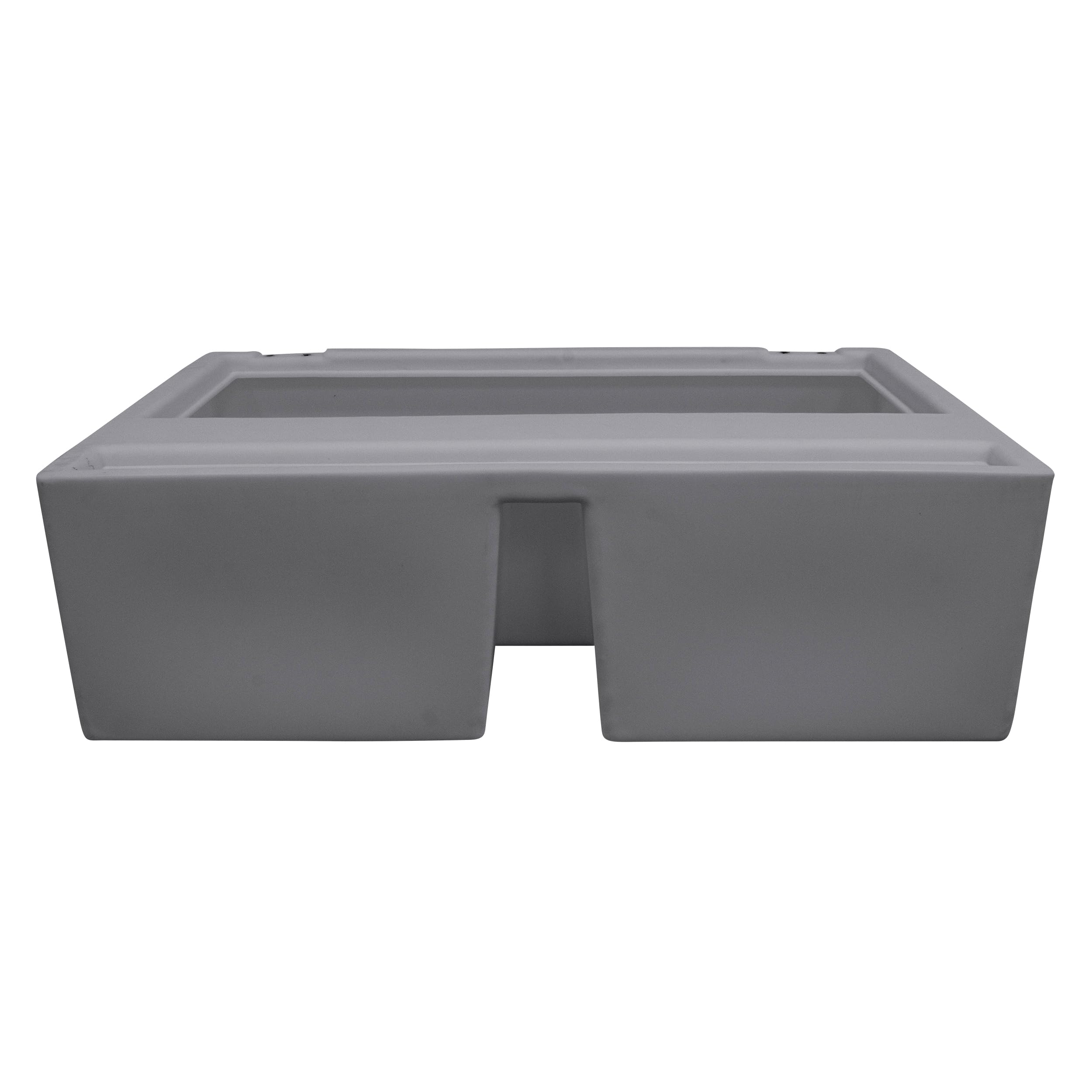 DLX Series Wise 8WD100-1B-221 37" Pontoon Bench Seat - Base Only - Grey