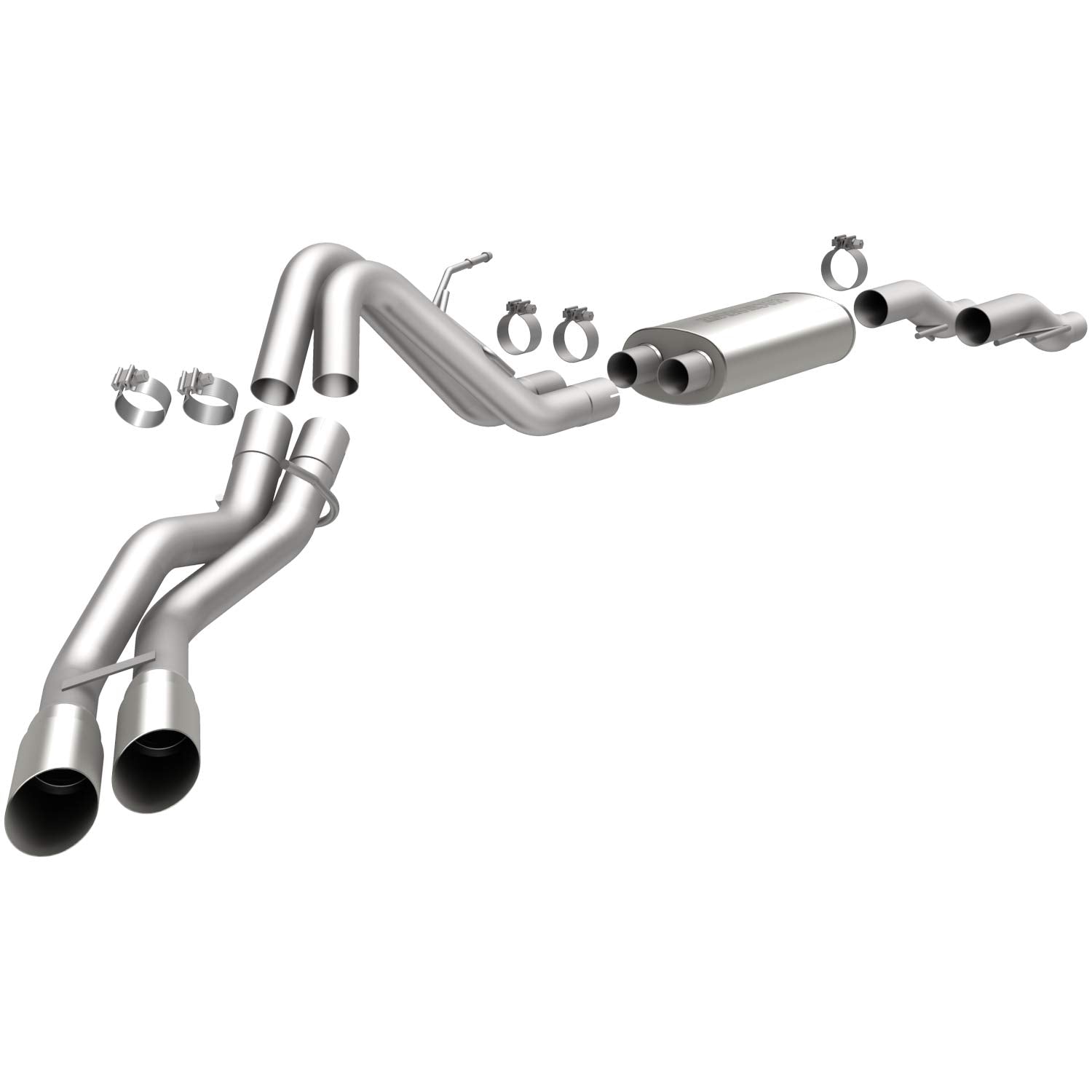 Large MagnaFlow Stainless Steel Performance Exhaust System Kit