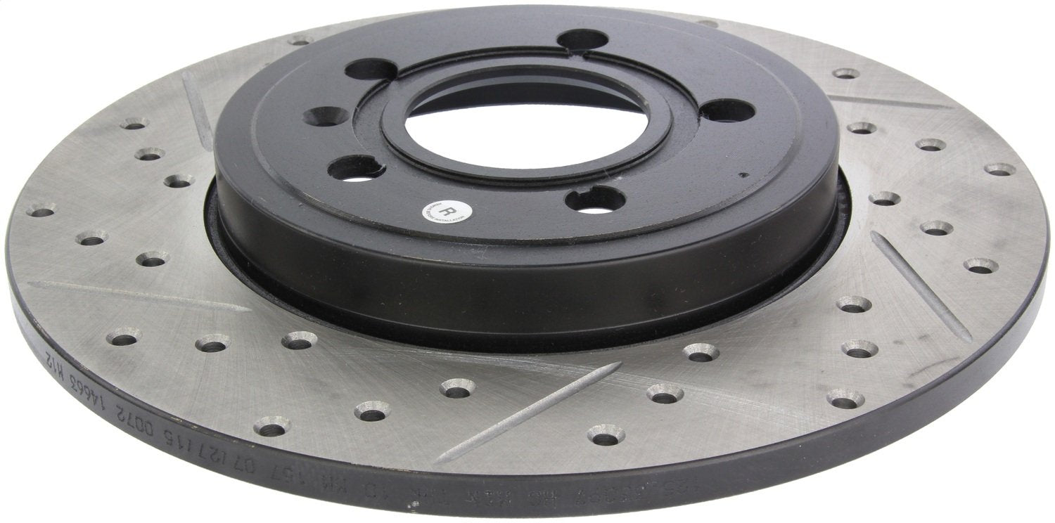 Sport Drilled/Slotted Brake Rotor StopTech 127.33097R (Rear Right), 1 Pack