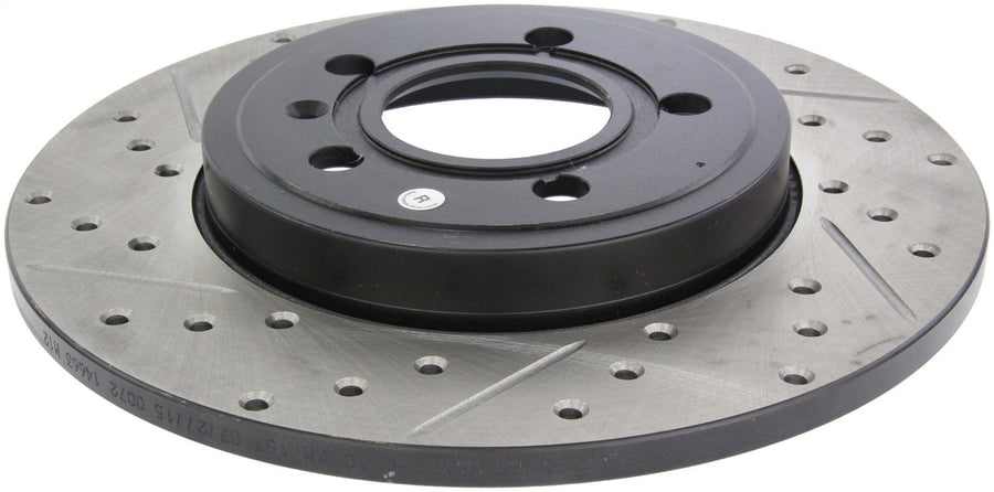 Sport Drilled/Slotted Brake Rotor StopTech 127.33097R (Rear Right), 1 Pack