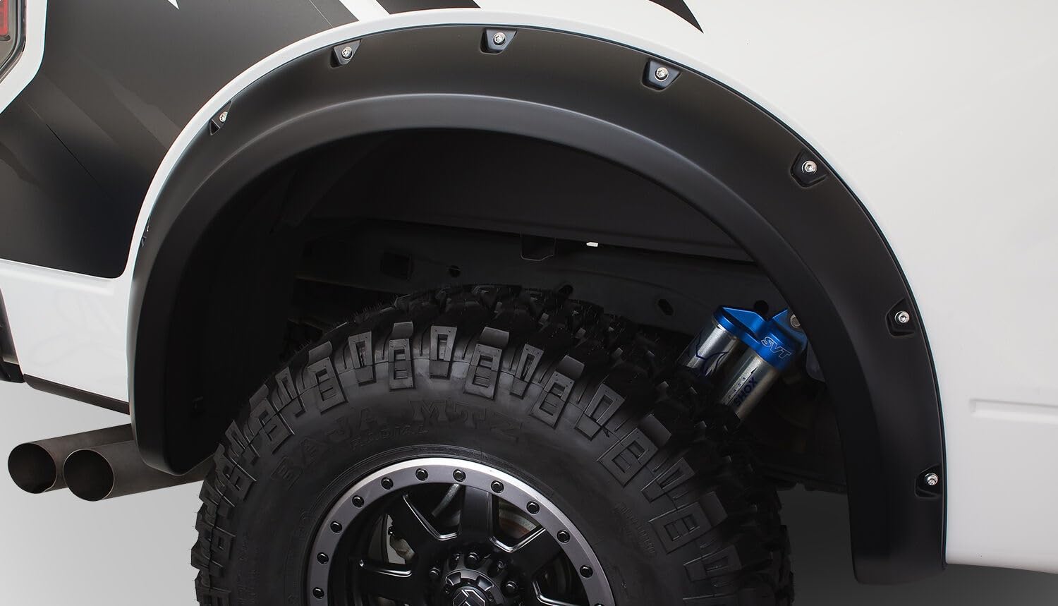 Husky Liners Pocket Style Fender Flares | Fits 2010-2014 Ford F-150 SVT Raptor | Front & Rear, 4-pc Black - 2802938