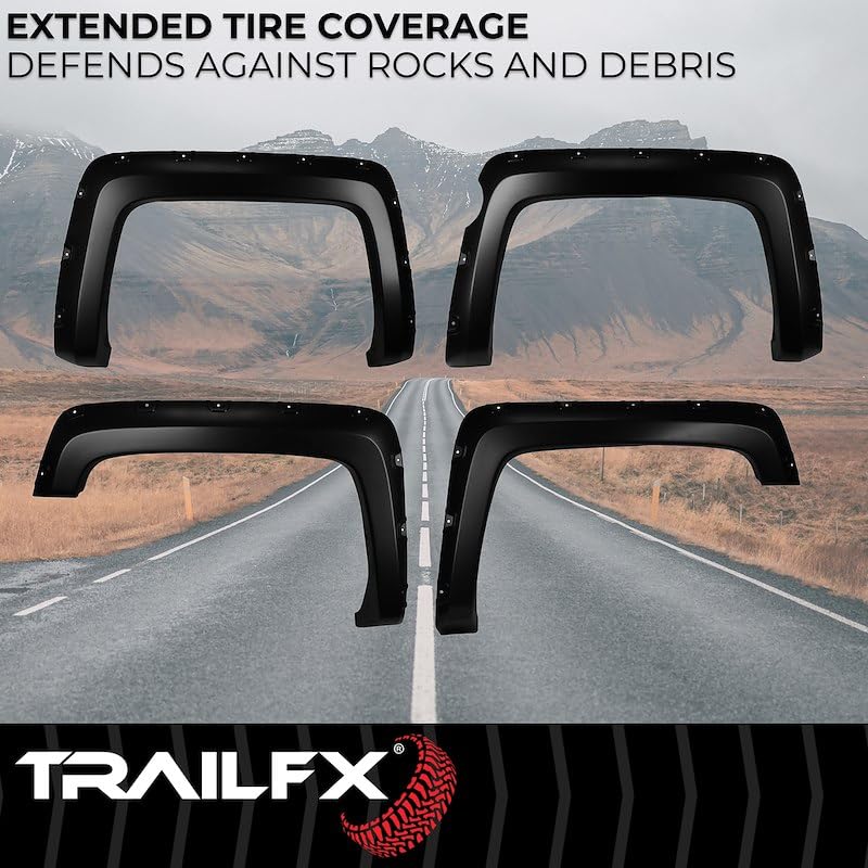 Pocket Style Flare Trailfx TFC3004S Set Of 4 Smooth