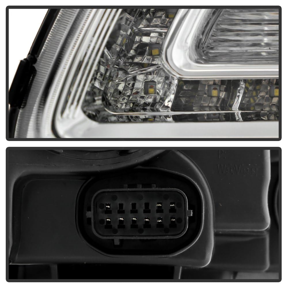 Chrysler 300 Spyder (OE) Halogen Only 2011-2014 (Won‘t Fit HID Models) Black Bezel OEM Style Headlight - Left and Right