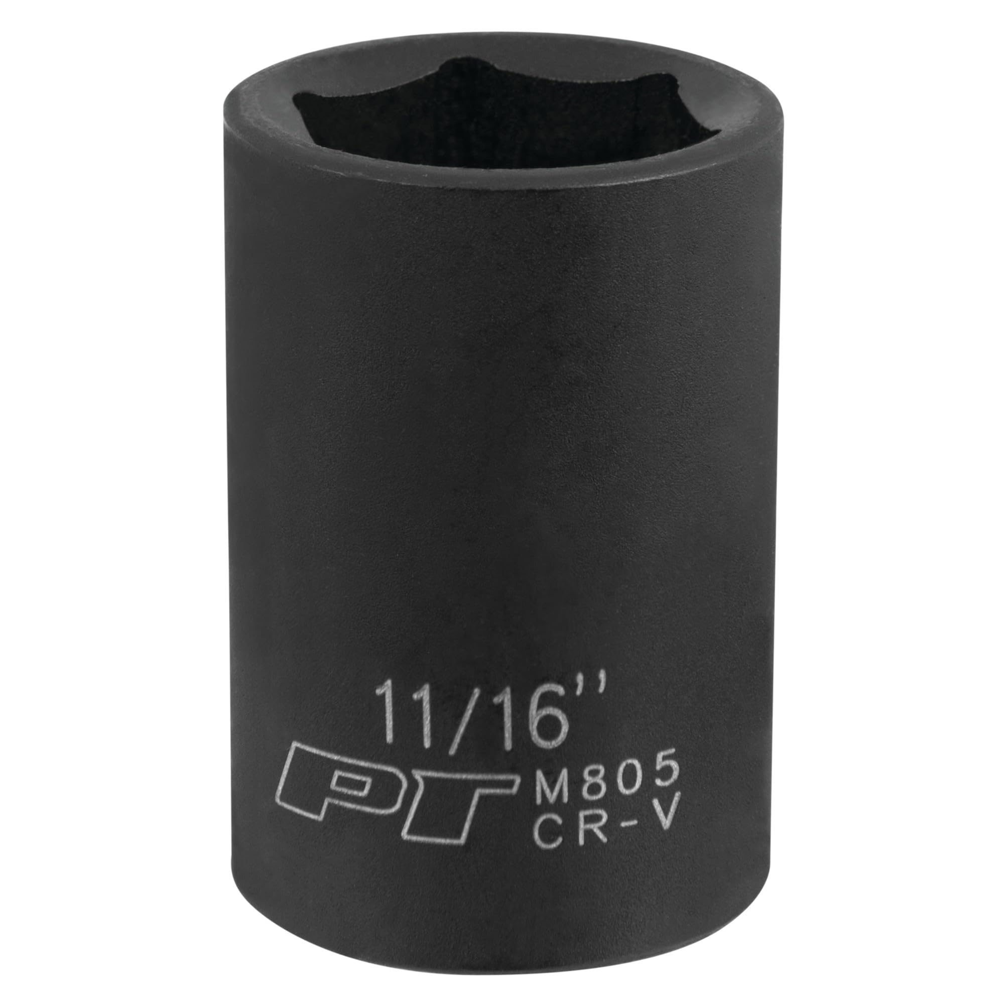 M805 Performance Tool 1/2 Drive 11/16 6-Point Impact Socket for Heavy Duty Automotive Repairs and Maintenance
