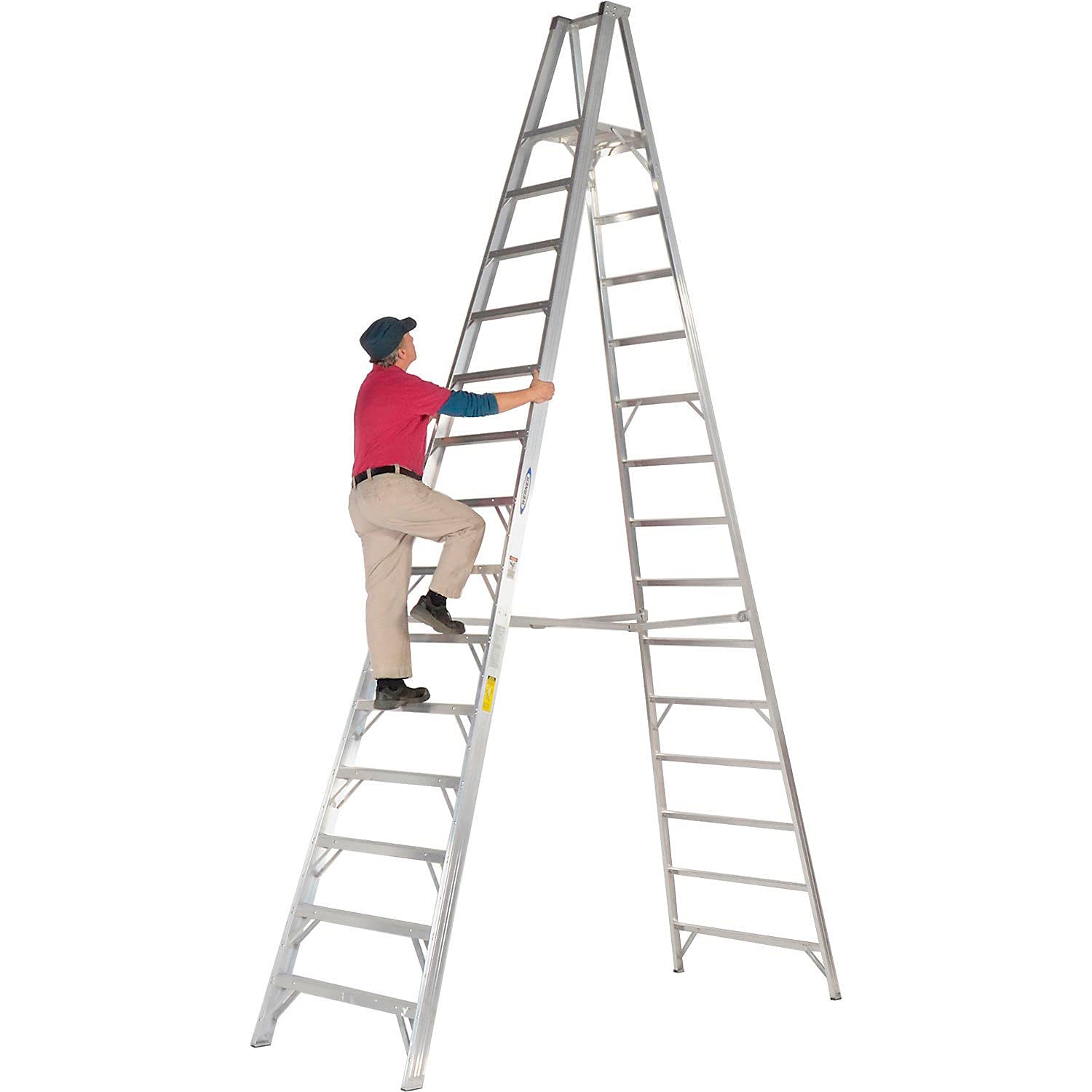 Platform Werner (P414) Ladder, Aluminum