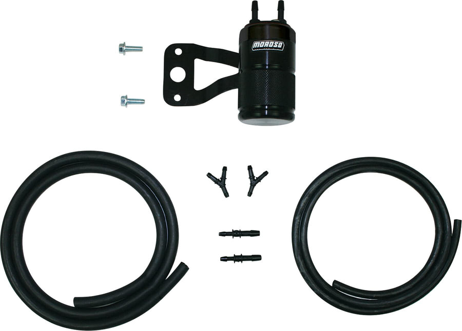 Air Oil Separator, Moroso 85714: H-D Twin Cam With Stock Air Cleaner, Black