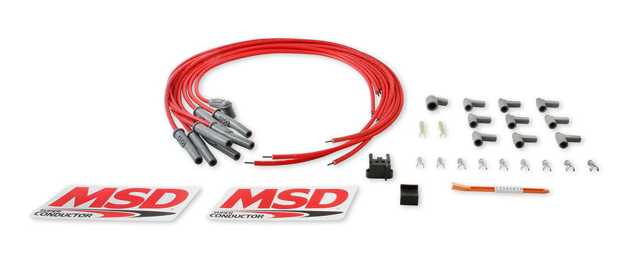 Super Conductor MSD 31189 Spark Plug Wire Set, Multi-Angle Plug, HEI Cap