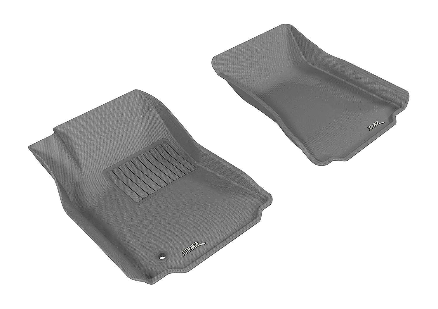 Front Row 3D MAXpider Custom Fit All-Weather Floor Mat for Select Cadillac CTS RWD Sedan/ Wagon Models - Kagu Rubber (Gray)