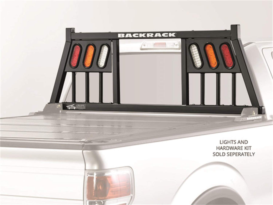 BACKRACK RealTruck Three Light Rack Frame Only | Black, No Drill | 147TL | Fits 1999-2025 Ford F-250/F-350/F-450; 2017-2025 Ford F-550
