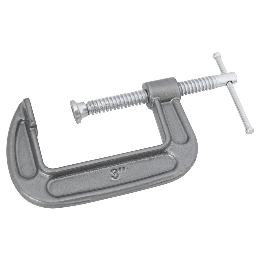 W206C Performance Tool Ductile Iron C-Clamp with Tough Enamel Finish for Superior Corrosion Resistance - Ideal for Home, Shop, Auto and Office Jobs