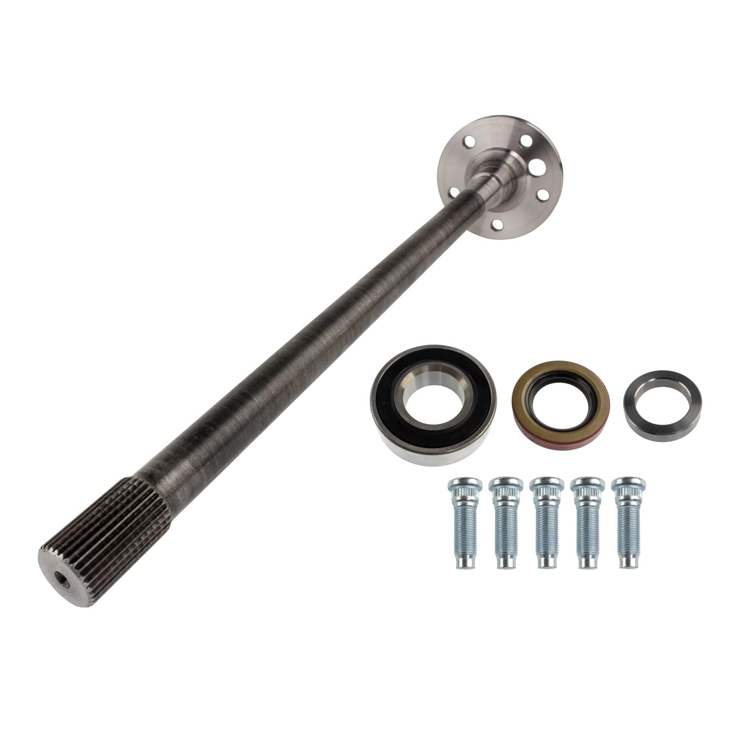 MG25150 TEN Factory Drive Axle Shaft Assembly for Ford 9", Axle Length 27.125", 5-Bolt, 31 Spline, Left-Hand - Fits Mustang (1966–1970), Cougar (1967–1970), Replaces: Alloy USA 15150