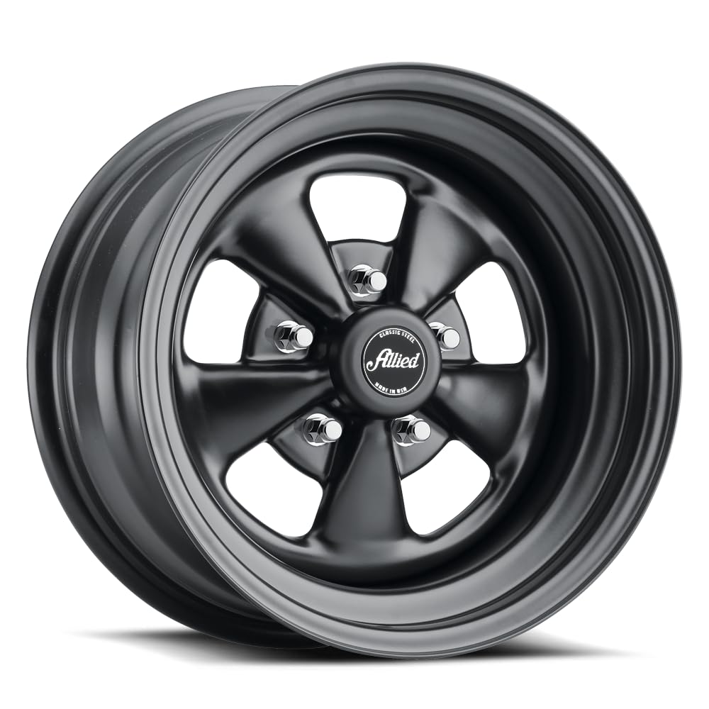 SUPER SPOKE Allied Wheel Components MATTE BLACK 15X8 5X4.5/4.75 (4.25"BS)