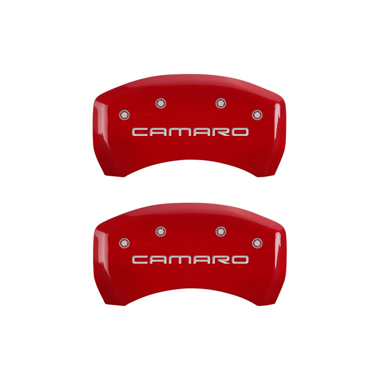 Caliper Covers MGP 14027SCA4RD with Red Powder Coat Finish, (Set of 4)