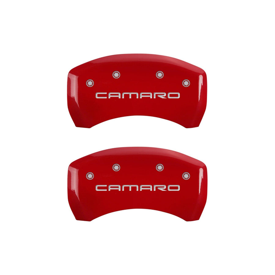 Caliper Covers MGP 14027SCA4RD with Red Powder Coat Finish, (Set of 4)
