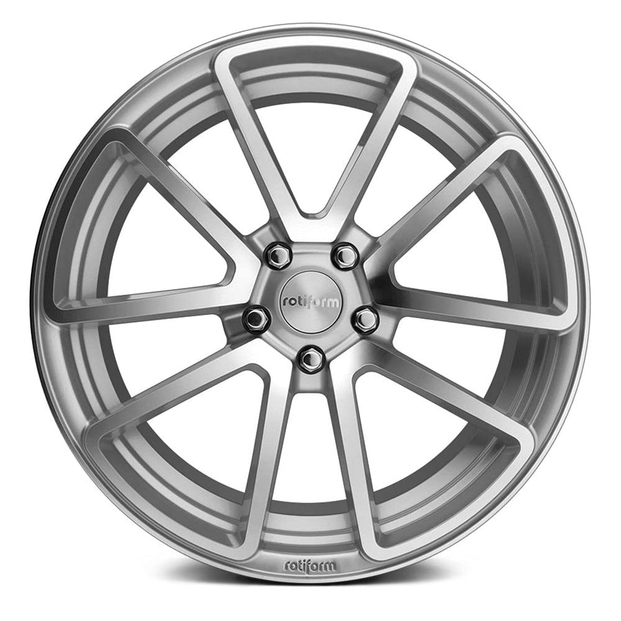 R120 Rotiform 18X8.5 5X4.5 GL-SLVR-MACH 45MM - R120188565+45