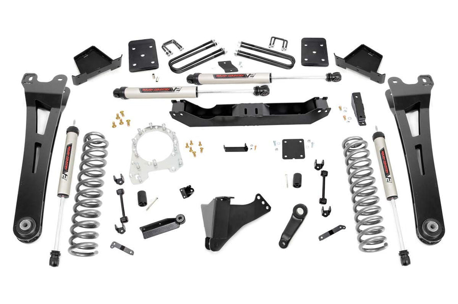 6" Rough Country Lift Kit w/V2 Shocks for 17-22 Ford Super Duty 4WD - 51270