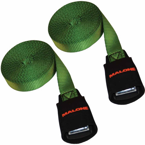 15 Feet Malone Canoe and Kayak Cam Buckle Load Straps, 2 Pack
