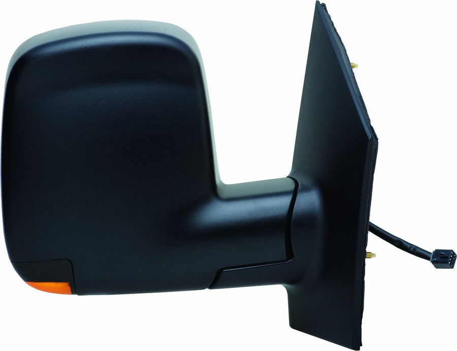 Fit System Full Size Van Passenger Side Mirror for Chevy Express, GMC Savana, Textured Black, w/Turn Signal, Foldaway, Heated Power