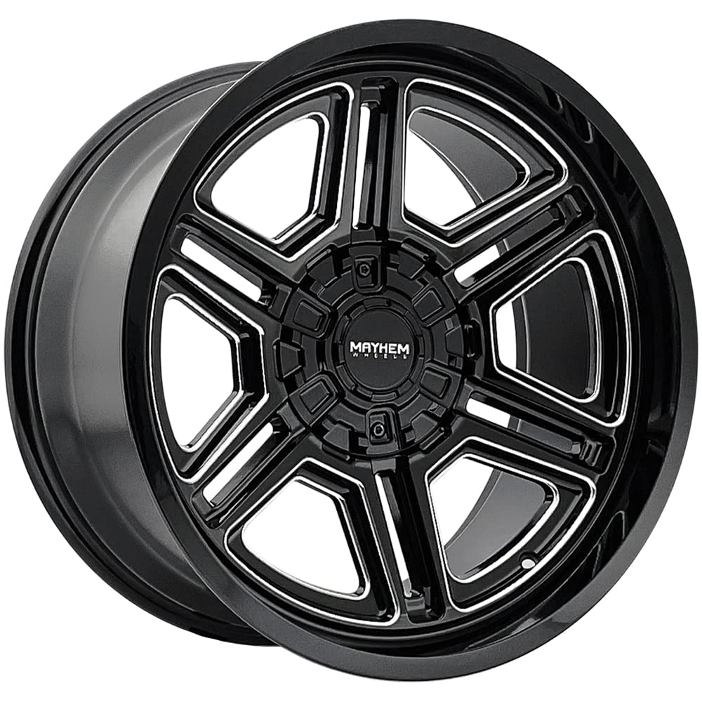 Hermosa Mayhem 8117 Black/Milled Wheel (20 x 10. inches /5 x 127 mm, -25 mm Offset)