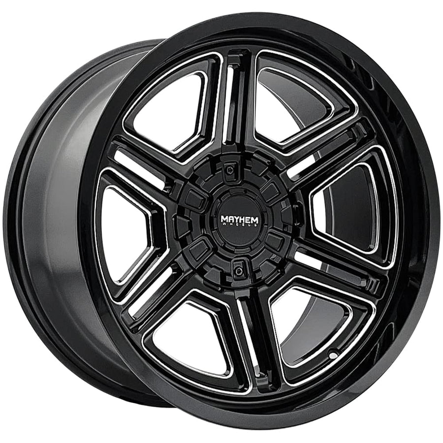Hermosa Mayhem 8117 Black/Milled Wheel (20 x 10. inches /5 x 127 mm, -25 mm Offset)