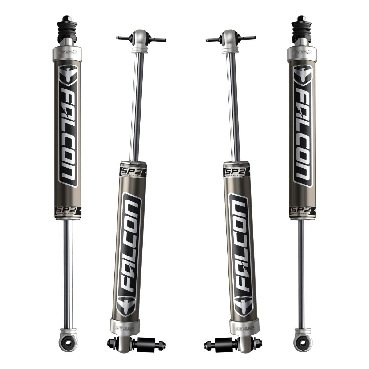 Falcon JK 4DR SP2 2.1 Monotube Shock Kit (3–3.5” Lift)