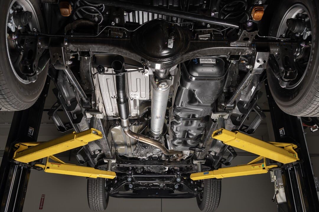 Outlaw Extreme Flowmaster 818177 Cat-Back Exhaust Kit 3 Inch 409 Stainless Steel Black Single Dump Style Turndown High Clearance Compatible with 2024 Toyota Tacoma 2.4L