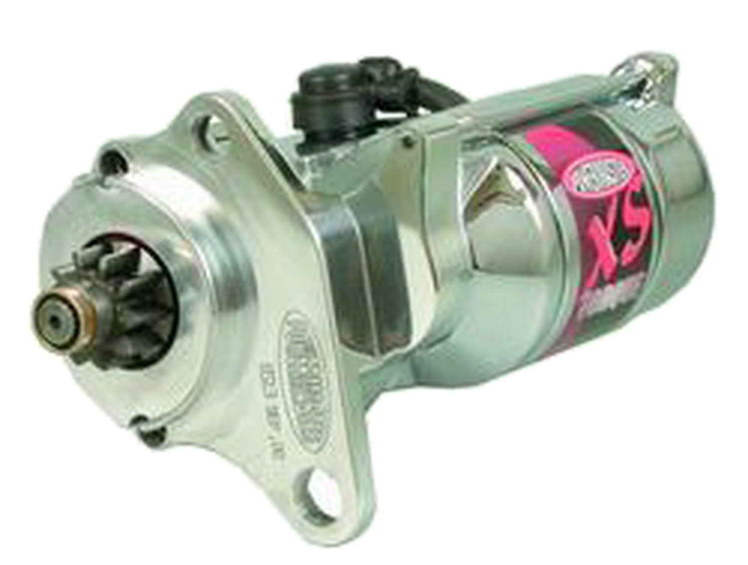 Str XS Powermaster Mopar [SB & BB] Hemi Billet MTG Blk w/o Nose Cone Chrome