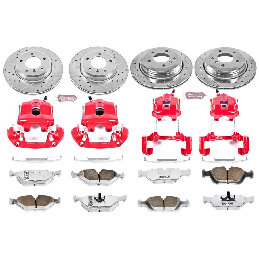 Power Stop Z26 KC874-26 Front & Rear Street Warrior Brake Kit For BMW 325xi 2001-2005 [Model Specific]