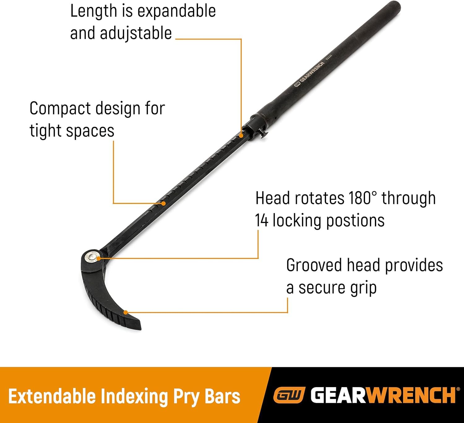 GEARWRENCH 82248 Extendable Pry Bar 29-48"