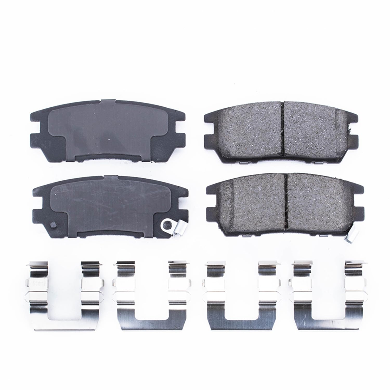 Rear Brake Kit Power Stop For Mitsubishi Montero 1992-00 - Ceramic Brake Pads With Installation Hardware, 17-567