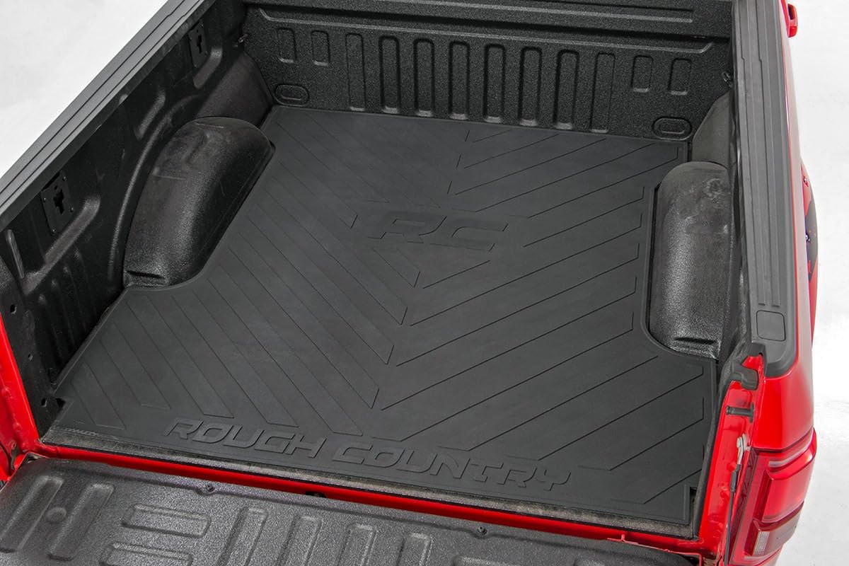 Rubber Bed Mat Rough Country for 19-23 Chevy/GMC 1500 | 8' Bed - RCM677