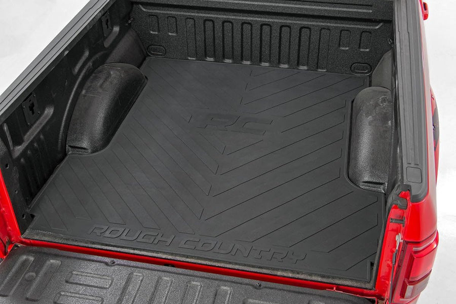 Rubber Bed Mat Rough Country for 19-23 Chevy/GMC 1500 | 8' Bed - RCM677