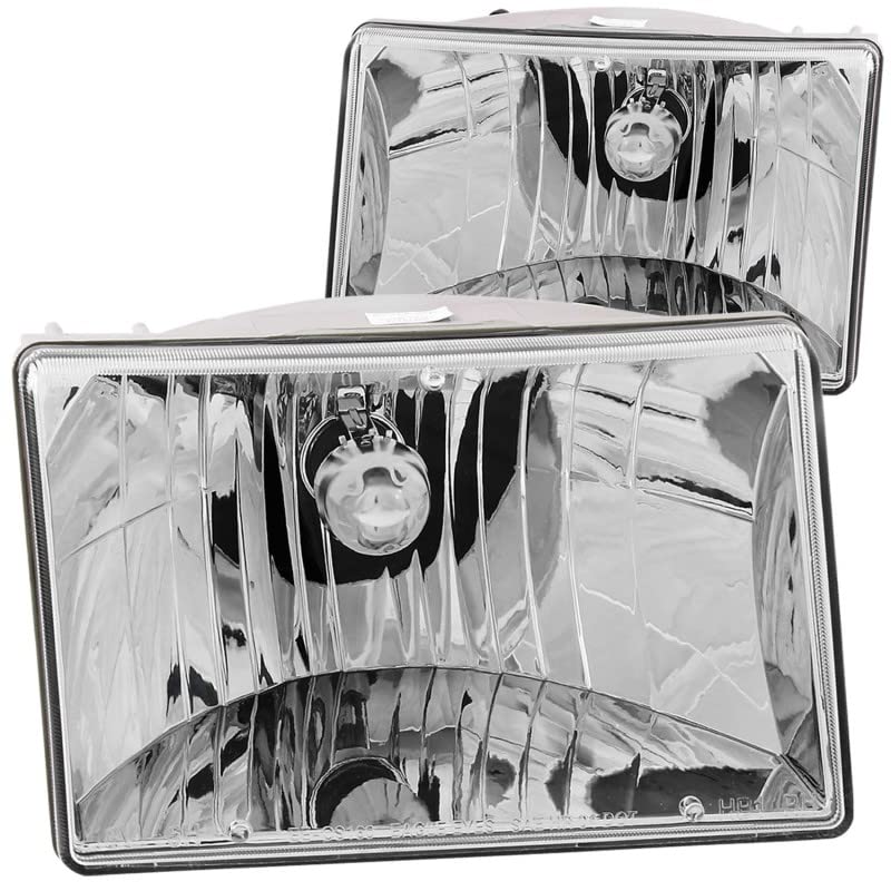Crystal ANZO USA Headlight Set-Chrome 111066