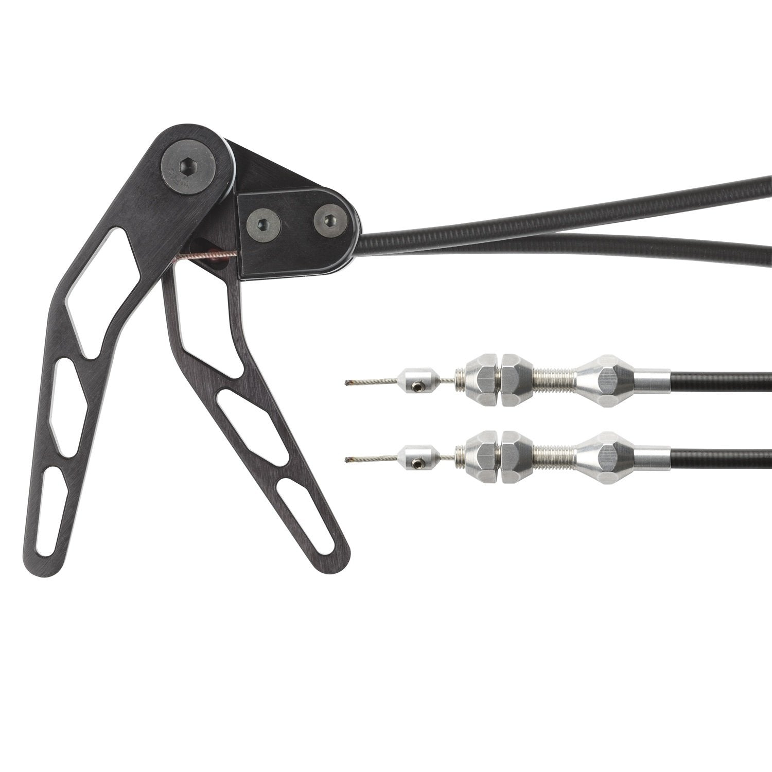 Combination Hood/Trunk Release Lokar XCHT-1300U with Black Housing