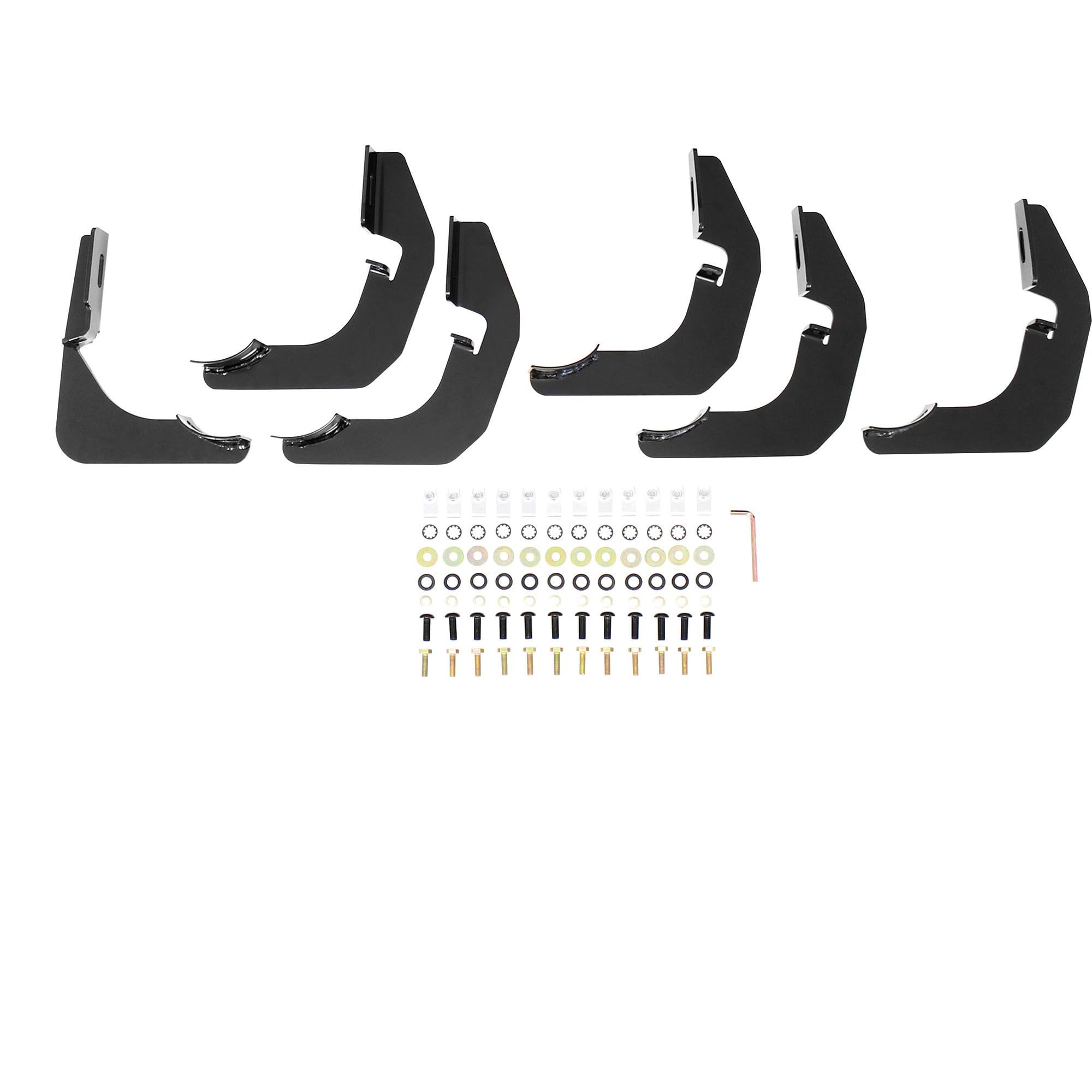 PRO TRAXX 4 Westin Oval Nerf Bars fits 2014-2018 Silverado Sierra 1500 2019 Silverado LD Sierra 1500 Limited 2015-2019 Silverado Sierra 2500 3500 Double Cab Black Pair