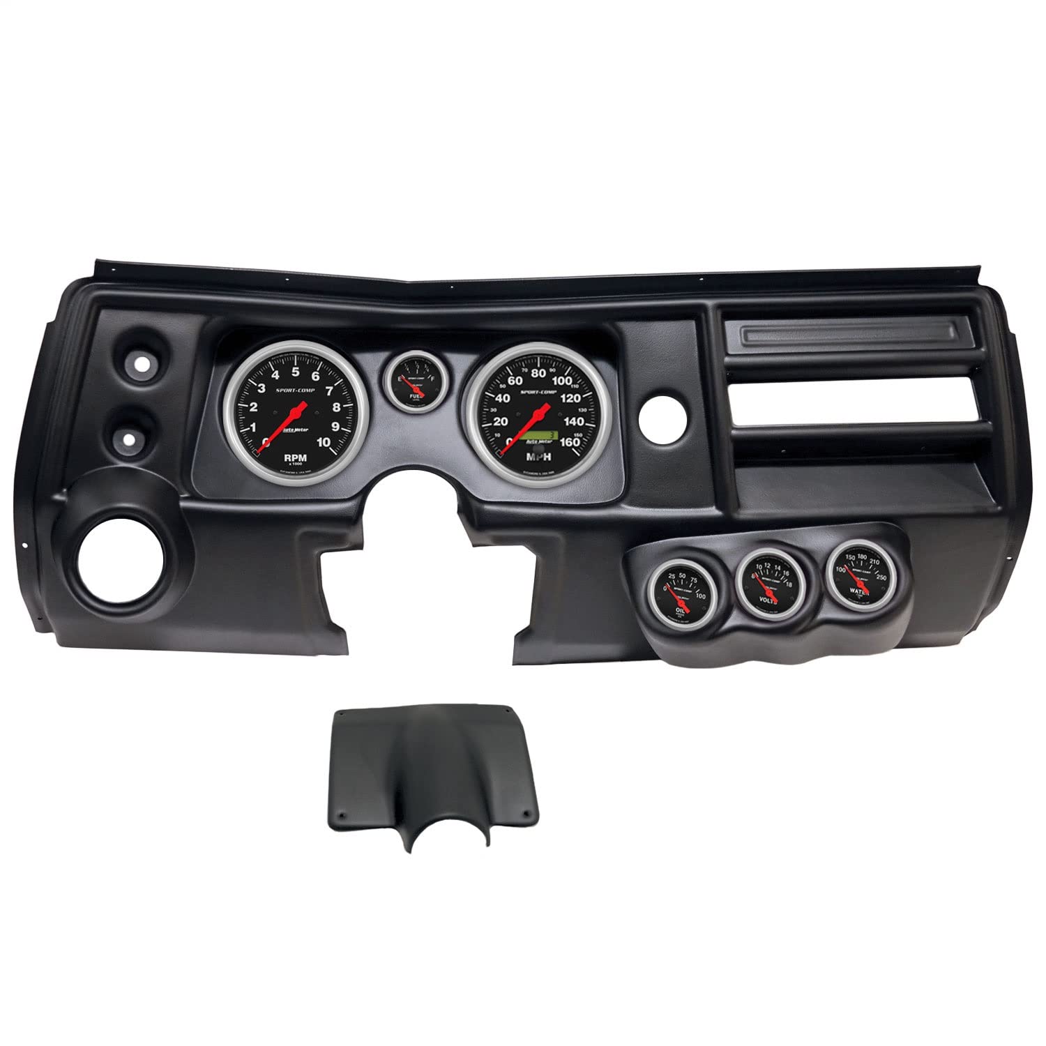 AutoMeter Dash Kit Direct Fit, (5" X2, 2 1/16" X4), Chevy Chevelle Vent 68, Sport-Comp (2904-11)