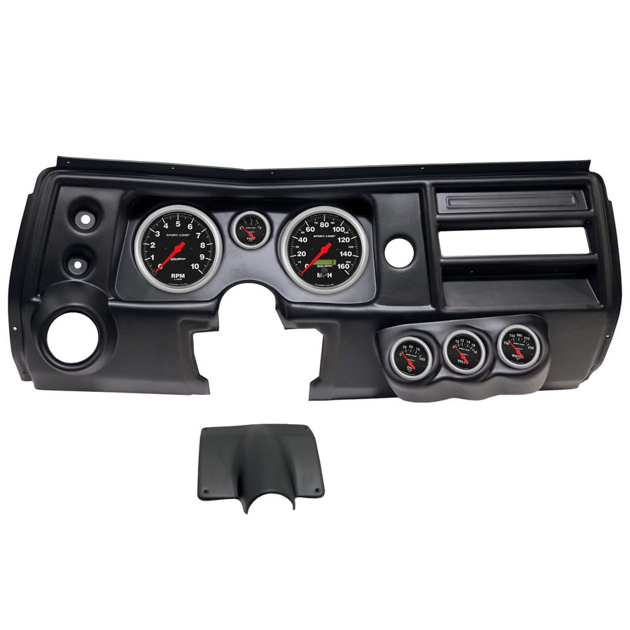 AutoMeter Dash Kit Direct Fit, (5" X2, 2 1/16" X4), Chevy Chevelle Vent 68, Sport-Comp (2904-11)