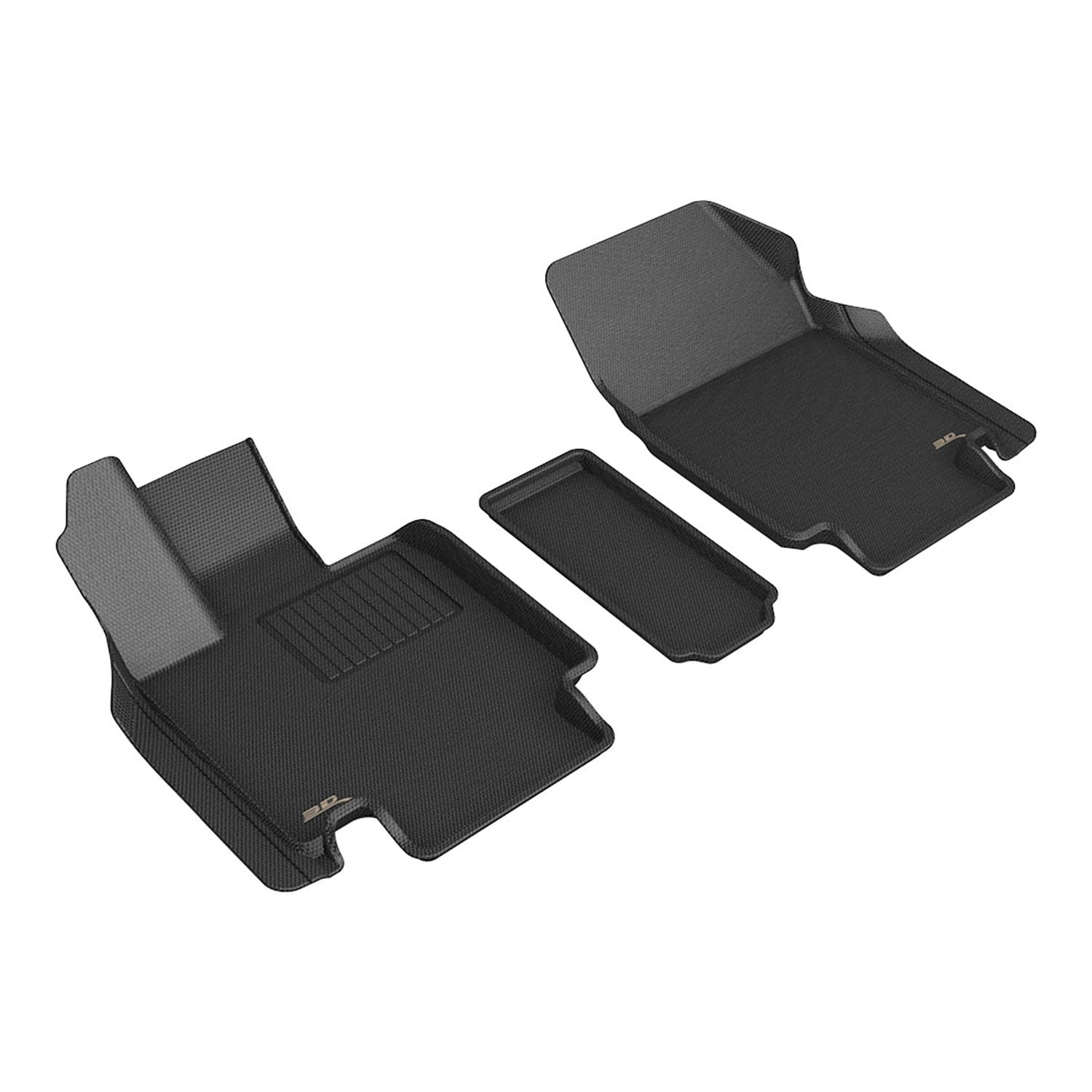 Kagu 3D MAXpider Custom Fit Floor Mat (Black) Compatible with Tesla Cybertruck 2024-2026 - Front Row