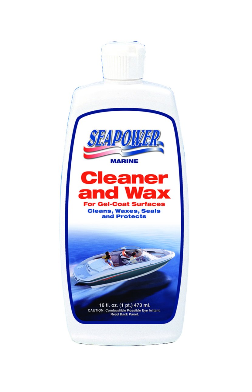 SP-16 Seapower Marine Cleaner and Wax TR Industries with Carnauba and Silicone - 16oz.