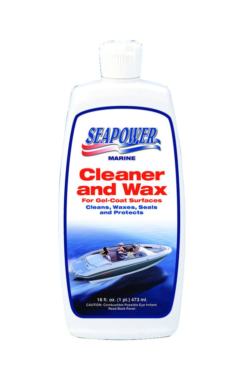 SP-16 Seapower Marine Cleaner and Wax TR Industries with Carnauba and Silicone - 16oz.