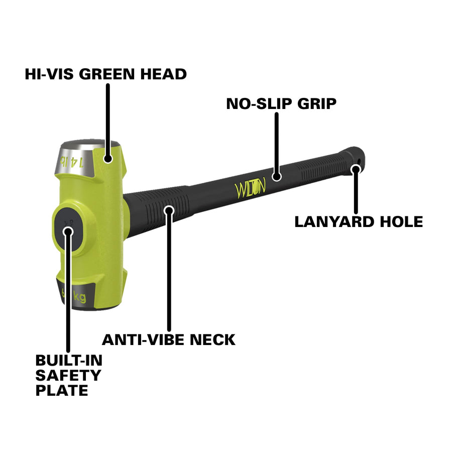 B.A.S.H Wilton 24" Sledge Hammer, 14 Lb Head (21424)
