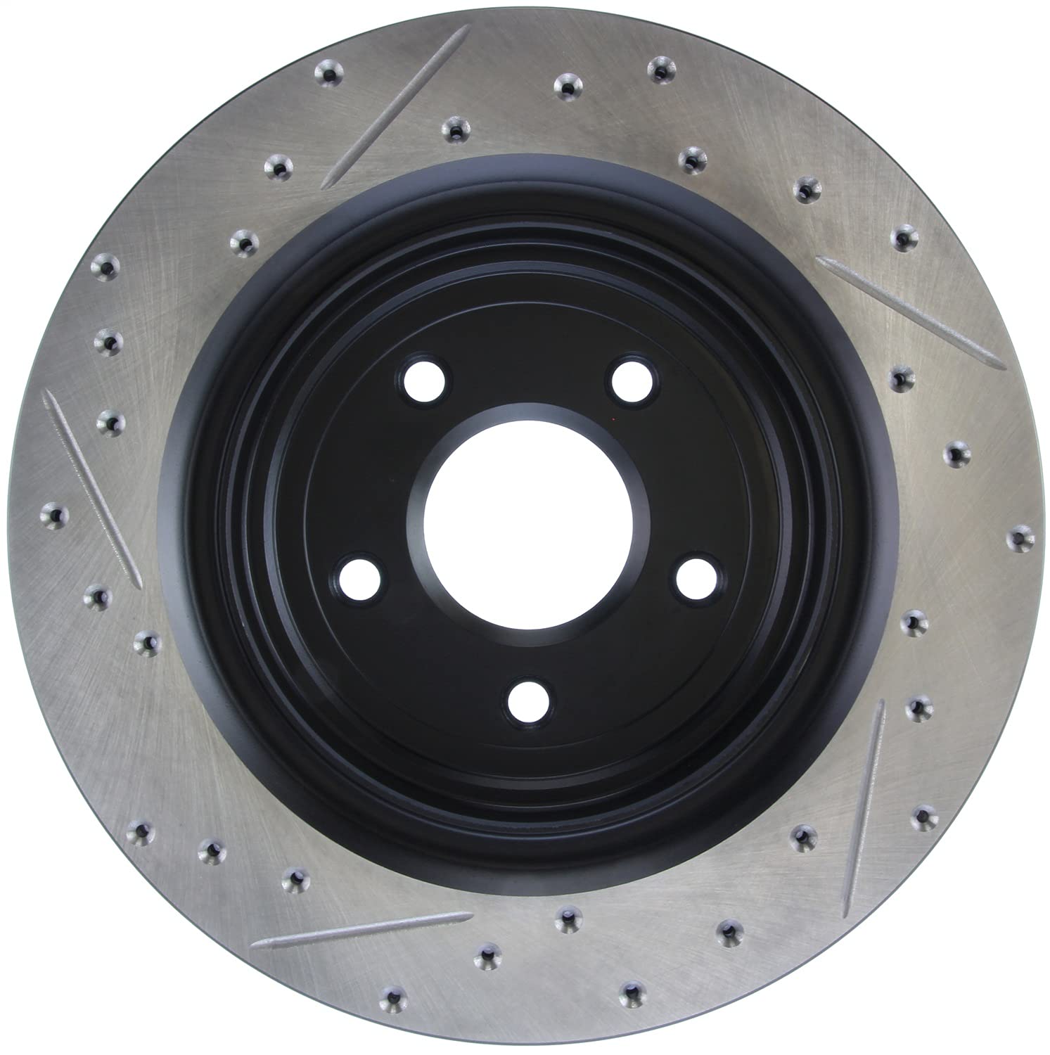 Sport Drilled/Slotted Brake Rotor StopTech 127.62096L (Rear Left), 1 Pack