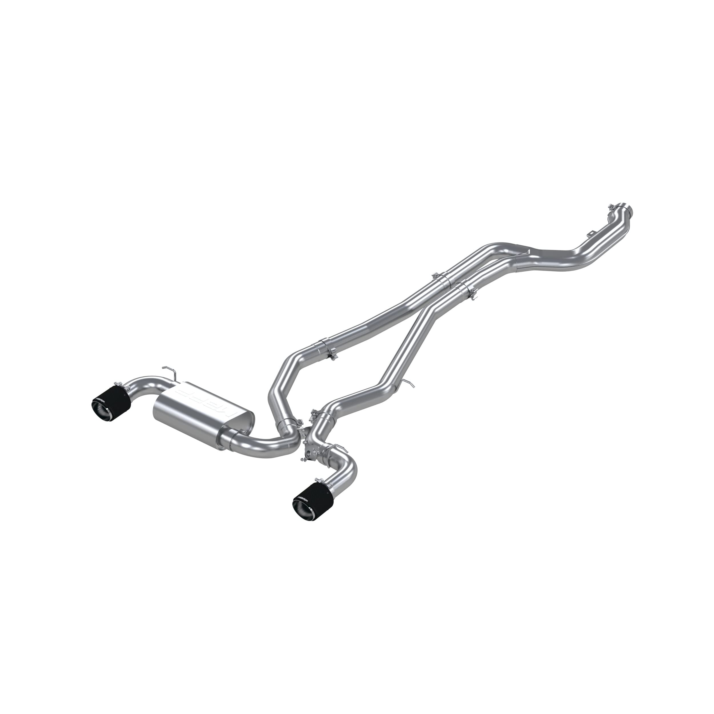 Toyota Supra 2020+ MBRP 3.0L 3in Catback Dual Rear Carbon Fiber Tips - T304